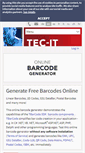 Mobile Screenshot of barcode.tec-it.com